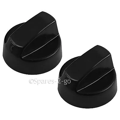 2 X CANDY Black Oven Cooker Hob Control Knob Switch + Complete Adaptor Kit • £7.51