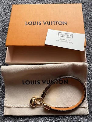 Louis Vuitton Crazy In Lock Charm Bracelet Monogram Size 17 Small With Box Gift • £175