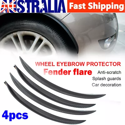 4pcs Universal Car Fender Flares Wheel Arches Cover Protector Trim Lips Guards • $18.99