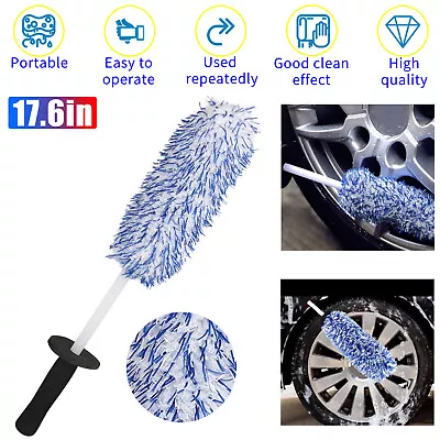 17  Car Wheel Brush Rims Tire Seat Engine Wash Cleaning Kit Auto Detailing Tool • $10.48