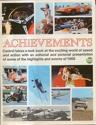 Castrol Achievements 1968 Racing + Rallying Successes  Air Water Car Motorcycle • £20