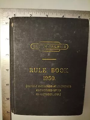 British Railways Rule Book 1950 1962 Hardback Railway Clearing House • £19