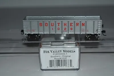 N Scale Fox Valley Models Southern Silver Sided Woodchip Gondola 1028 C36867 • $24.99