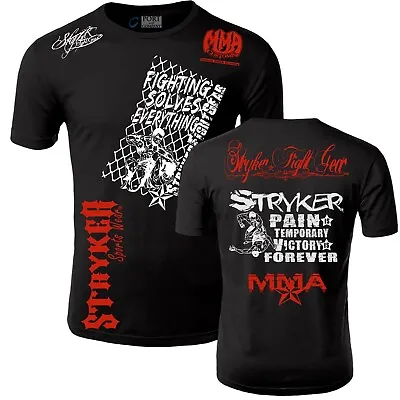 Fighting Solves Everything Pain Stryker Mma Ufc Shorts Sleeve Shirt FREE Venum • $26.95