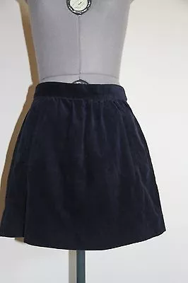 J. Crew Fine Corduroy City Mini Skirt With Pockets-Navy Blue-NWOT • $19.99