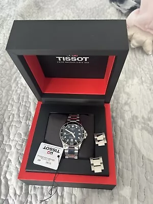 Tissot Seastar 1000 36MM Black Dial Round Watch T1202101105100 Perfect Condition • £299.99