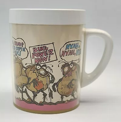 ⭐️ Vintage Thermo Serv Raid Bug Spray Plastic Coffee Tea Cup Mug • $14.99