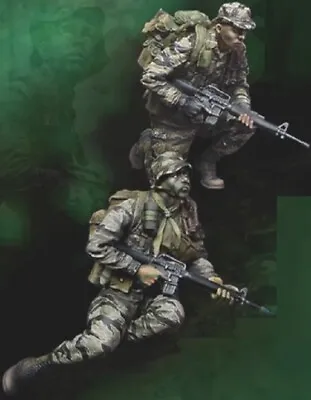 $17.99 • Buy 1/35 Resin Figure Model Kit  US Soldiers Commando Scouts Vietnam War Unpainted