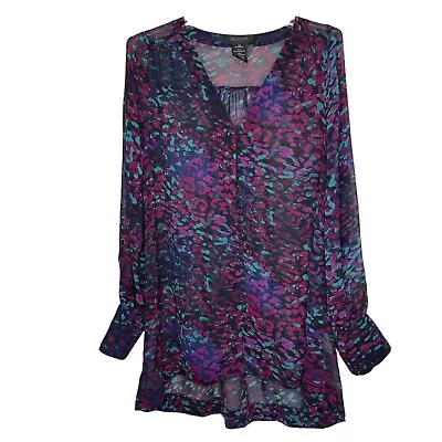 MM Couture By Miss Me Animal Print Tunic Blouse • $15.59