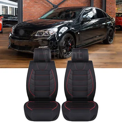 For Holden Commodore VF ZB VE Black Leather Full Set Car Seat Cover Front Deluxe • $94.65