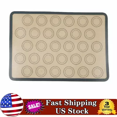 Silicone Baking Mat Nonstick Heat Resistant Oven Sheet Macaron Cake Cookie Mat • $6.28