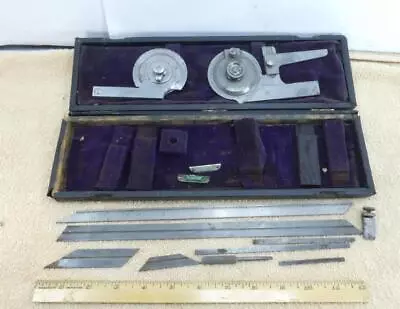 Starrett No.362 Machinist Precision Bevel & Brown Sharpe Micrometer Protractors • $149.95