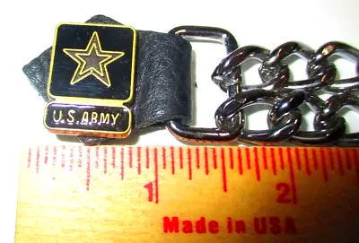 Army Vest Chain Motorcycle Clothing Biker Accessory Extender Extension Made USA • $4.35