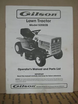 Gilson Montgomery Ward Model 52082B Lawn Tractor 1984 • $19.95