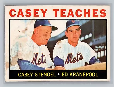 1964 Topps Casey Stengal Ed Kranepool  #393 - New York Mets - EX • $4.49