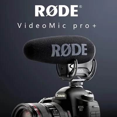 $279 • Buy Rode VideoMic Pro+ Plus Shotgun Condenser Microphone For Camera Interview Video 