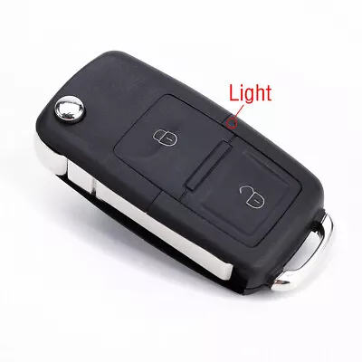 2 Buttons Flip Remote Key Case Blade Fit Volkswagen Polo Golf Jetta Passat Bora • $3.98