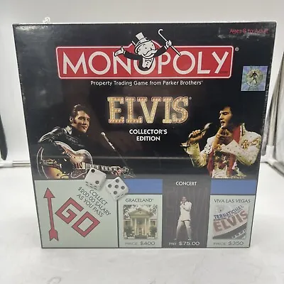 Monopoly Elvis Presley Collector's Edition (2003) Board Game New And Sealed • $89.99