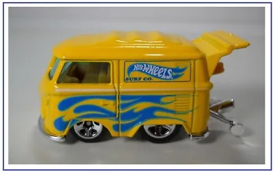 Volkswagen Kool Kombi With Surf Board Hw Surf Co. Yellow Diecast Scale 1/64 • $28.99