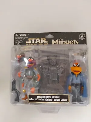 Star Wars The Muppets Animal  Scooter As Boba Han And Lando RARE NEW SEALED  • $75