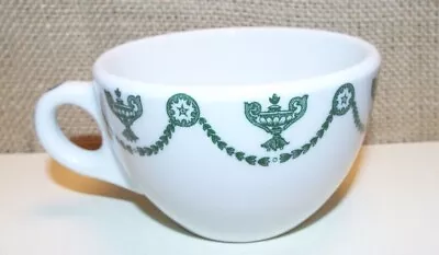 Syracuse China Restaurant Small Coffee Cup St Elmo Vine Trophy 1940 OPCO Green • $5.99