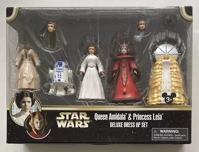 Star Wars Queen Amidala & Princess Leia Deluxe Dress Up Set With R2-d2 Cs C7 • $29.99