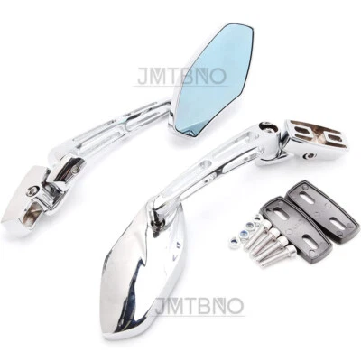 $45.20 • Buy For Kawasaki Ninja ZX14 ZX6 ZX6R 500 250 Chrome Motorcycle Rearview Side Mirror