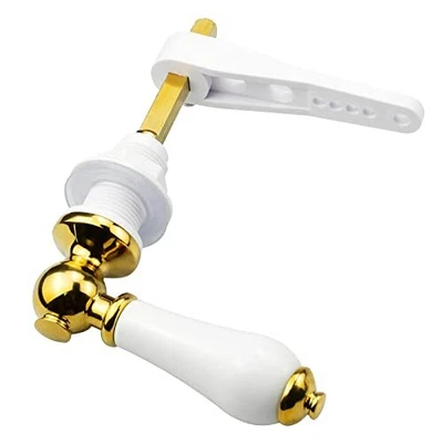 £22.97 • Buy Gold Plated Metal Handle For Toilet Cistern Lever Flush Handle Replacement