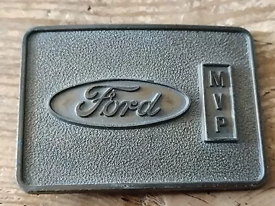 Vintage Ford Motor Company MVP Metal Belt Buckle Employee Appreciation • $18