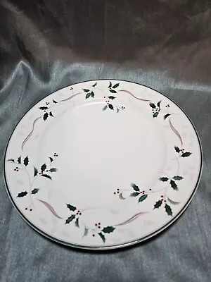 Mikasa Christopher Stuart HOLIDAY SPLENDOR 10.75  Dinner Plate Holly Y1025 • $9.79