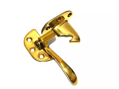 Antique Vintage Ice Box Hardware Latch Cast Brass Polished Left Hand • $26.98