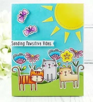 Meow Mix Stamp Set  - Cats - My Favorite Things CS-311 • £9