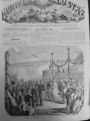 1859 1865 Napolon 3 Empress Eugenics 8 Old Newspapers • $95.64