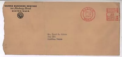 1940 United Business Service Boston MA Cover To Fred Adams!  ADAMS EXTRACT  • $5.99