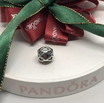$18.80 • Buy Pandora Criss Cross Charm Bead 790165 Retired Authentic Ale 925 Ball Harlequin