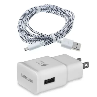 FAST HOME CHARGER 6FT USB CABLE QUICK POWER ADAPTER TRAVEL For PHONES & TABLETS • $18.79