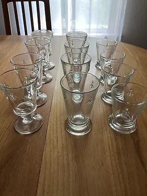 12 (3 X4 Each Style) La Rochere Paris Musees Bee Tumbler Glass Goblet Wine Juice • $112