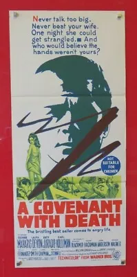  A COVENANT WITH DEATH ORIGINAL 1967 DAYBILL CINEMA MOVIE POSTER George Maharis • £28