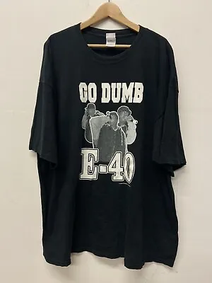 Vtg E-40 Go Dumb Promo T-shirt Bay Area Rap Click Hip Hop 2pac Xxxl 2000’s 1990s • $800