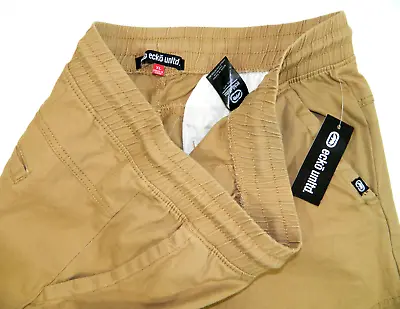 NEW ECKO UNLTD Gold Stretch Twill Jogger Pants Tag XL Measured Size 36x31 • $29.44