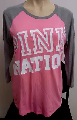 Pink Victoria Secret Ladies 3/4 Sleeve T-shirt/top - Size M - Like New • $24.95