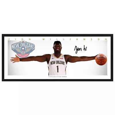 Zion Williamson Pelicans Wings Signed Framed Poster Curry Basketball Memorabilia • $39.99