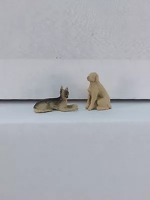 Arttista #1131 - Two (2) Dogs - O Scale Figures / Animals - Model Trains - NEW • $8.50