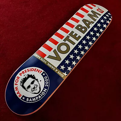 $250 • Buy 2000 Element Vote Bam Skateboard Deck Bam Margera Jackass