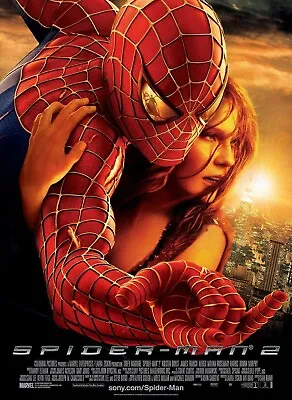 SPIDER-MAN 2 11 X17  MOVIE POSTER PRINT Tobey Maguire Sam Raimi Marvel Art • $14.99