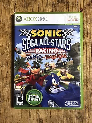 Sonic & Sega All-Stars Racing With Banjo-Kazooie (Microsoft Xbox 360 2010) • $15.99