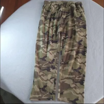 Open Trails Mens Sleep Pants 2XL Camo Pajama Lounge Wear Fleece Elastic Waist • $12