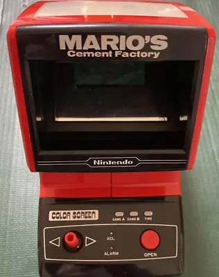 Nintendo Mario's Cement Factory CM-72 Game & Watch Color Screen Tabletop Japan • $528