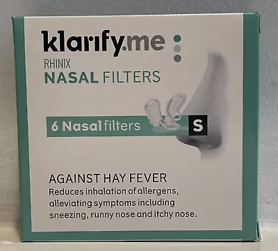 Klarify.me RHINIX™ Nasal Filter Helps With Hay Fever & Allergy Symptoms Small • £3.99