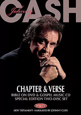 Johnny Cash - Chapter & Verse - Bible On DVD & Gospel Music CD • $6.14